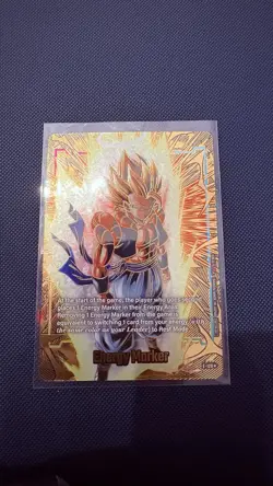 Dragon Ball Super Card Game 2nd Anniversary GOLD Energy Marker E-129 SSJ Gogeta - Image 1