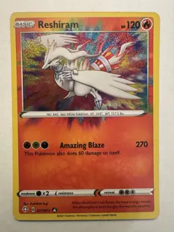 Pokemon Amazing Rare 6 Card Lot Reshiram X2 Zamazenta Kyogre Jirachi Raikou (NM) - Image 3