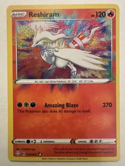 Pokemon Amazing Rare 6 Card Lot Reshiram X2 Zamazenta Kyogre Jirachi Raikou (NM) - Image 5