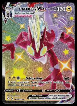 Pokemon Card - Toxtricity VMAX Shining Fates Shiny Vault SV113/SV122 Holo - Image 1