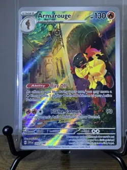 Pokemon TCG Armarouge Scarlet & Violet Base Set Holo Illustration Rare Card - Image 1