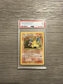 1999 Pokemon Game Charizard Holo Card PSA 7 - Image 1