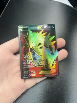 Pokemon TCG Tyranitar-EX Holo Full Art Ultra Rare Card Ancient Origins 91/98 - Image 1