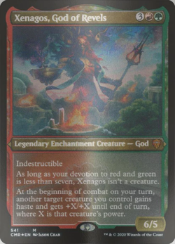 1x FOIL ETCHED Xenagos, God of Revels Commander Legends NM MTG - Image 1