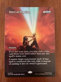 MTG - NM - Force of Negation (Borderless) - Avatar: TLA - #0013 - FOIL - Image 1