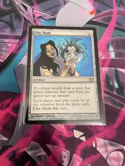 MTG - UBA MASK - RARE - CHAMPIONS OF KAMIGAWA - LP - Image 1