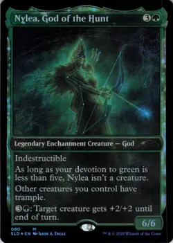 MTG Nylea, God of the Hunt (80) | NM Foil | Secret Lair Theros Stargazing {SLD} - Image 2