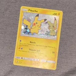 Pokemon Pikachu SM162 Promo Holo Card SM Set Basic Lightning 60 HP Saya Tsuruta - Image 1