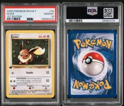 PSA 10 GEM MINT Pokemon 1st Edition Team Rocket Eevee - Image 3