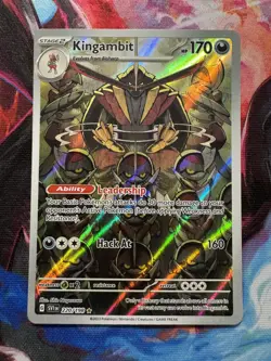 Pokemon TCG Kingambit 220/198 – Scarlet & Violet – Illustration Rare – Near Mint - Image 1