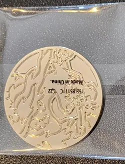 Pokemon TCG UPC Charizard Gigantimax C22 Gold Metal Flip Coin New Sealed - Image 1