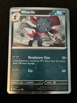 Weavile 021 Pokemon TCG Cosmos Holo ME: Mega Evolution Promo NM - Image 1
