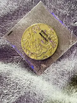 Pokemon TCG UPC Charizard Gigantimax C22 Gold Metal Flip Coin NEW SEALED - Image 1