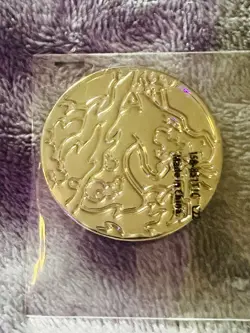 Pokemon TCG UPC Charizard Gigantimax C22 Gold Metal Flip Coin NEW SEALED - Image 2