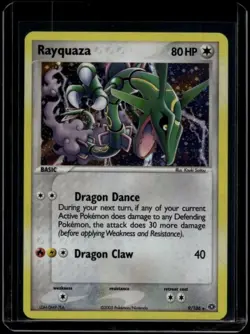 Pokemon TCG Rayquaza 9/106 EX Emerald Holo Rare NM/LP - Image 1