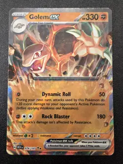 Pokemon TCG - Golem ex - Double Rare SV: Scarlet & Violet 151 076/165 NM - Image 1