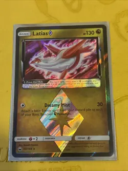 Pokemon TCG Latias Prism Sun & Moon: Celestial Storm 107/168 Holo Holo Rare - Image 1