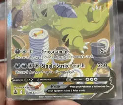 Tyranitar V (Alternate Full Art) 155/163 Swsh05: Battle Styles Holo Pokemon - Image 3