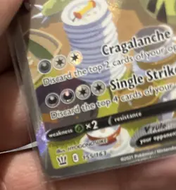 Tyranitar V (Alternate Full Art) 155/163 Swsh05: Battle Styles Holo Pokemon - Image 4