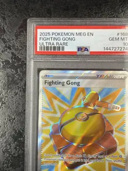 2025 POKEMON MEG EN FIGHTING GONG ULTRA RARE #168 💎 PSA 10 - Image 3