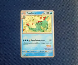 Pokemon TCG Illustration Contest 2024 Feraligatr SVP213 NM/MINT - Image 1