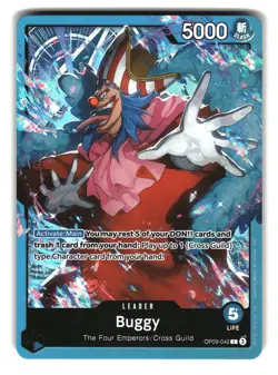 Buggy OP09-042 Foil Leader One Piece Card - Image 1