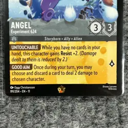 Disney Lorcana Winterspell Angel Experiment 624 191/204 Legendary NM/Mint - Image 4