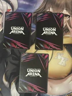 Bandai Union Arena Historia Reiss Character Cards Foil Raid Trigger Lot 3 Cards - Image 2