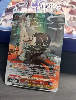 Weiss Schwarz Azur Lane Vol. 2 English Signed Large Cruiser Agir AZL/S119-E068SP - Image 2