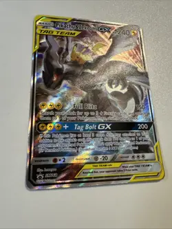 Pokemon TCG Pikachu & Zekrom GX Black Star Promo Card SM168 - Image 2