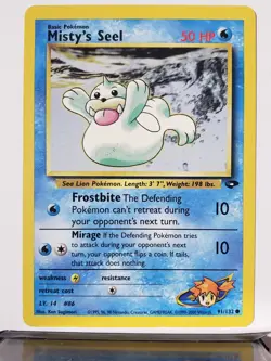 Misty's Seel 91/132 VLP - Gym Challenge Pokemon Card - $2 Combined Shipping - Image 1