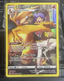 Pokemon TCG Charizard Trainer Gallery Holo Ultra Rare Card TG03/TG30 Lost Origin - Image 1