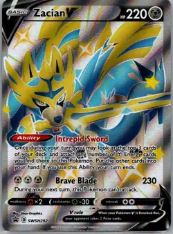 SWSH: Sword & Shield Promo Cards #SWSH292 Zacian V (Shiny) Holo - Image 1