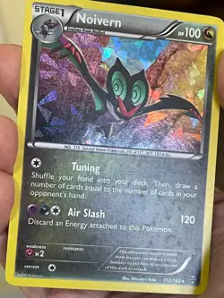 POKEMON NOIVERN 112/162 RARE CRACKED ICE HOLOFOIL BREAKTHROUGH MP CARD - Image 1