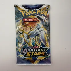 Pokemon Sword & Shield Brilliant Stars Booster Pack Trading Cards NEW - Image 1