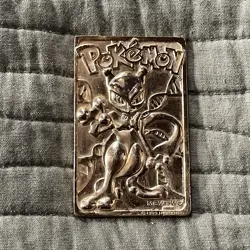 Pokemon Mewtwo 23k Gold Plated Trading Card Burger King Promo - Image 1