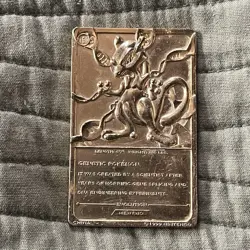 Pokemon Mewtwo 23k Gold Plated Trading Card Burger King Promo - Image 2