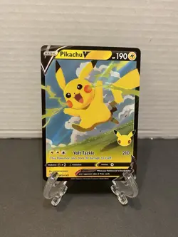 Pokemon Pikachu V SWSH143 NM Promo Rare Pokemon Card - Image 1