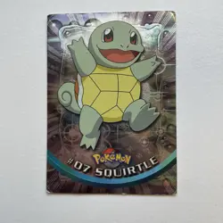 VINTAGE 1999 Squirtle #07 Holo Topps TV Animation Edition Card MP - Image 1