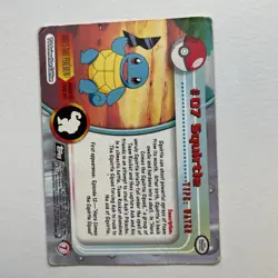 VINTAGE 1999 Squirtle #07 Holo Topps TV Animation Edition Card MP - Image 2