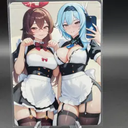 Amber/Eula Genshin Impact Anime Waifu Card Doujin ACG Goddess - Image 1