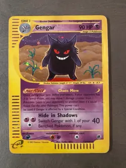 Pokemon Card- Gengar-Expedition-Holo-13/165-Rare-ENG Played - Image 1
