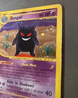 Pokemon Card- Gengar-Expedition-Holo-13/165-Rare-ENG Played - Image 2