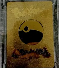 Pokemon TCG gold Holo RARE PIKACHU/And MewTwo&Mew Rare gold Foil. (2 card lot) - Image 2