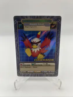 BO-111 S Hawkmon Digimon 2000 Bandai TCG Holo Foil Card NM/LP - Image 1