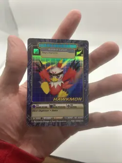BO-111 S Hawkmon Digimon 2000 Bandai TCG Holo Foil Card NM/LP - Image 3