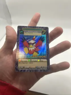 BO-111 S Hawkmon Digimon 2000 Bandai TCG Holo Foil Card NM/LP - Image 4