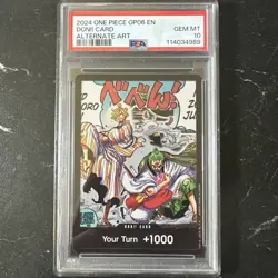 2024 Zoro Sanji One Piece OP06 Wings Of The Captain Alt Art Don! Card PSA 10 - Image 1