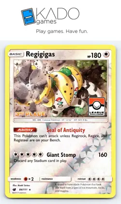 League & Championship Cards #084/111 Regigigas 3RD PLACE - Image 1