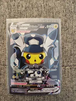 Ultrainstinct Pikachu VCOS Non-TCG Fan Art Pokemon Card - Image 1